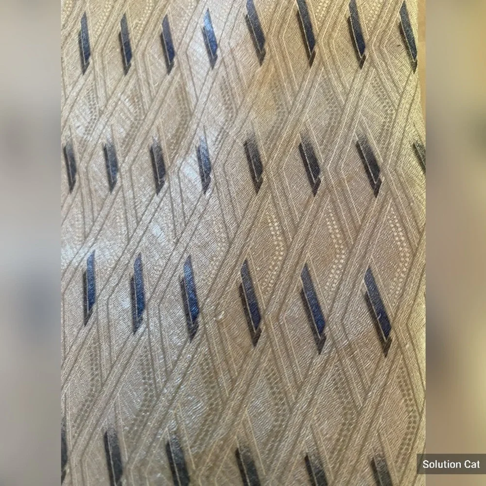 Gray silk tie with darker gray accents